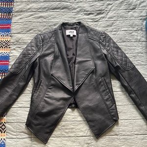 Faux leather jacket
